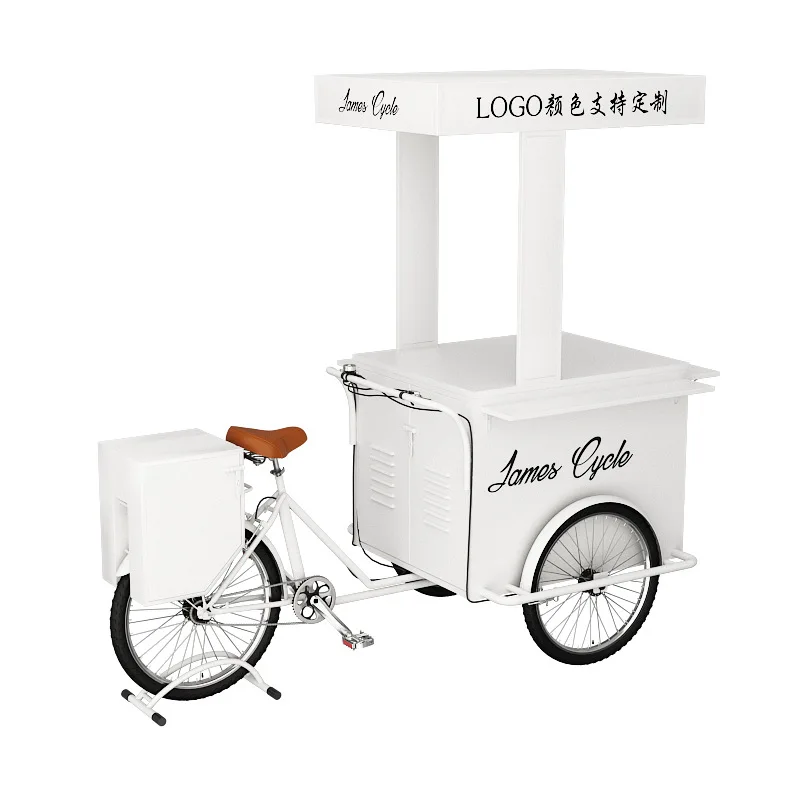 Night market mobile wrought iron flower car outdoor stall car, commercial snack trolley, truck, dining car, stall truck