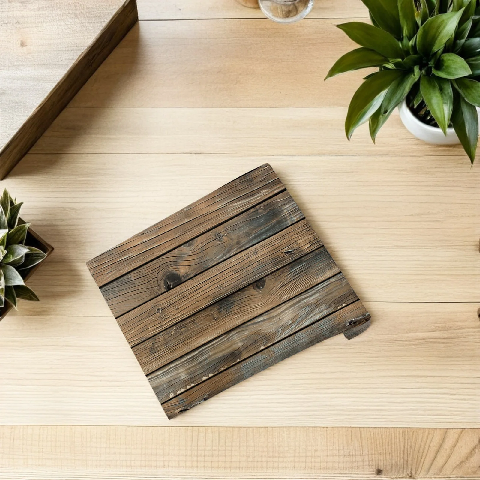 

PVC Wood Emulation Plank Wallpaper Peel Stick Removable Fire Retardant Smooth Surface Self Adhesive Durable Decorative Indoor