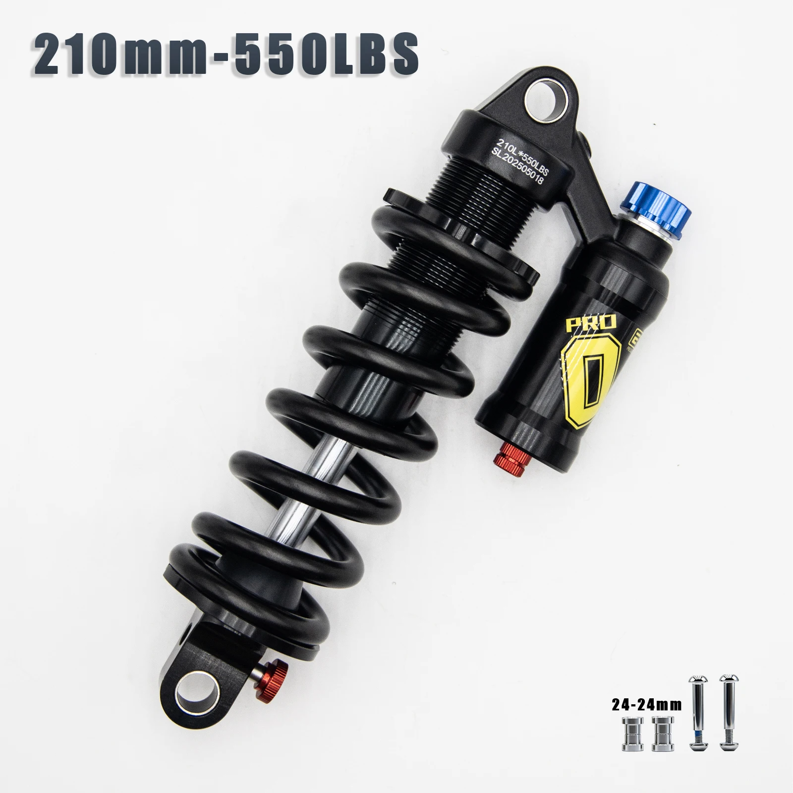 EVOSID Demping Mtb Fiets Lucht Schokdemper 165mm 190mm 210mm Luchtdruk Aanpassing Aluminium Mtb lucht Schokdemper