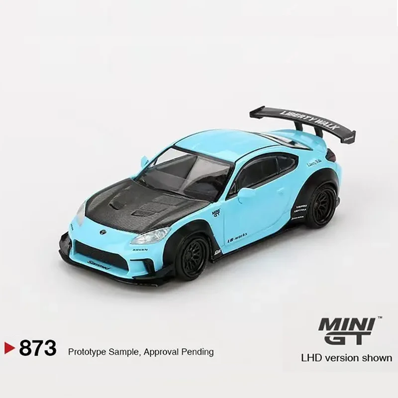 

Предпродажа MINIGT 873 LBWK GR86 LB Nation Baby Blue 1:64 Литая под давлением диорама Коллекция моделей игрушек