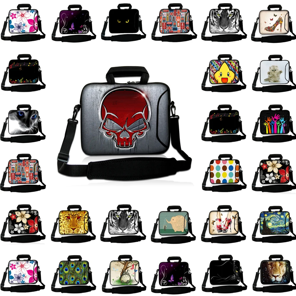 Portable Laptop Tas Neoprene 15 14 11.6 10 Inch Chromebook Bag Messenger Case For Macbook Air Pro 13.3 M4 15 Lenovo Legion 15.6