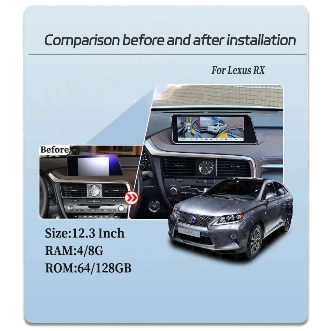 Digital Cluster Instrument For Lexus RX RX300 RX330 RX350 RX400 RX450h 2016-2021 Linux Car LCD Dashboard Virtual Cockpit Panel