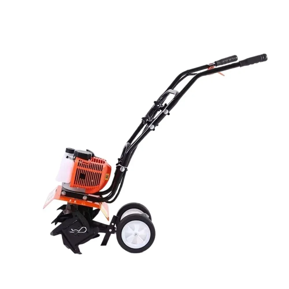 Farm Cultivator Garden Yard Soil Tilling Machine Air-Cooled 2 Stroke Tillage Mini Gasoline Tiller