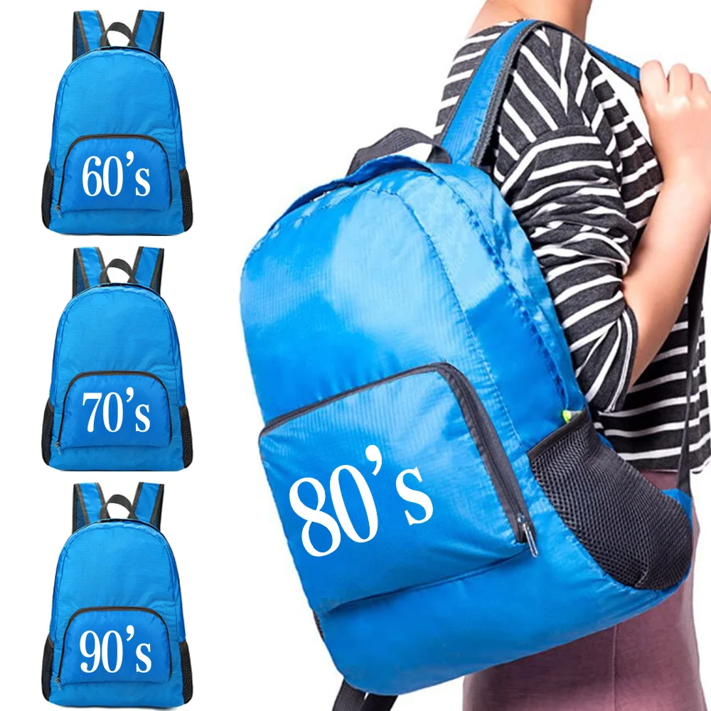 Ultralight Portable Foldable Backpack Women Travel Camping Daypack Years Series Mountaineering Pack Men Sports Folding Backpacks
