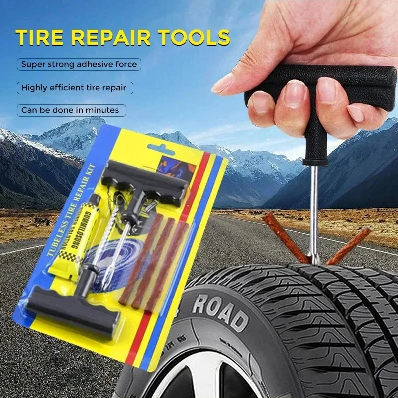 Tyre Repairing Patch Tool Kit Studding Puncture Plug Garage Car Truck Motorcycle Tubeless Wheel Tire Repair Tool