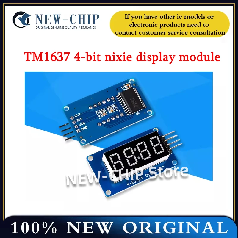 5PCS TM1637 LED Display Module For Arduino 7 Segment 4 Bits 0.36 Inch Clock RED Anode Digital Tube Four Serial Driver Board Pack