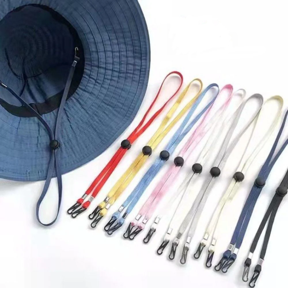 5 pz 70cm cappello rimovibile cinturino a catena cappello in Nylon cordino antivento cappello cinturino Anti-perso regolazione corda cappello corda del vento