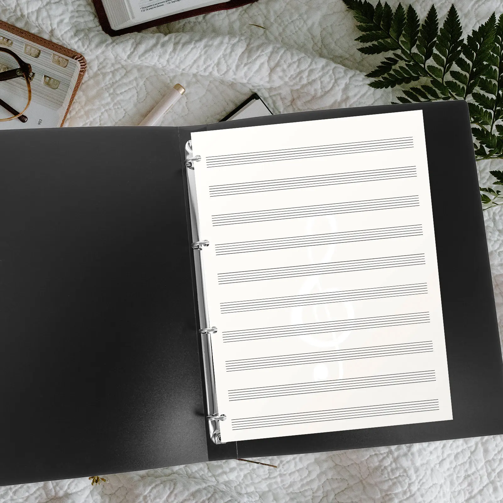 A4 File Folder Heavy Duty PP Material Buckle Closure Adjustable Clip Design Document Organizer for Office School Music Scores