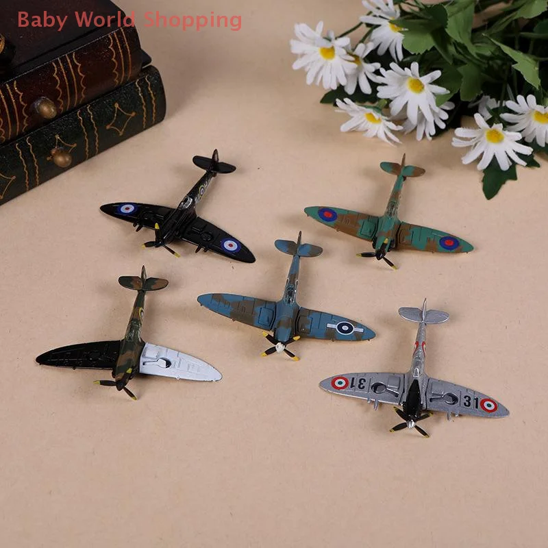 

Doll House Mini Alloy Assembly Airplane Model Photo Scene Decoration Assembly Toys