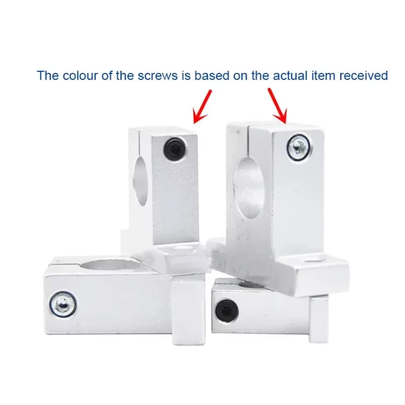 1Pc SK8~SK60 Linear Bearing Rail Shaft Support 3D Printer Parts Light Rod Bearing Linear Optical Axis Bracket Fixed Support Seat
