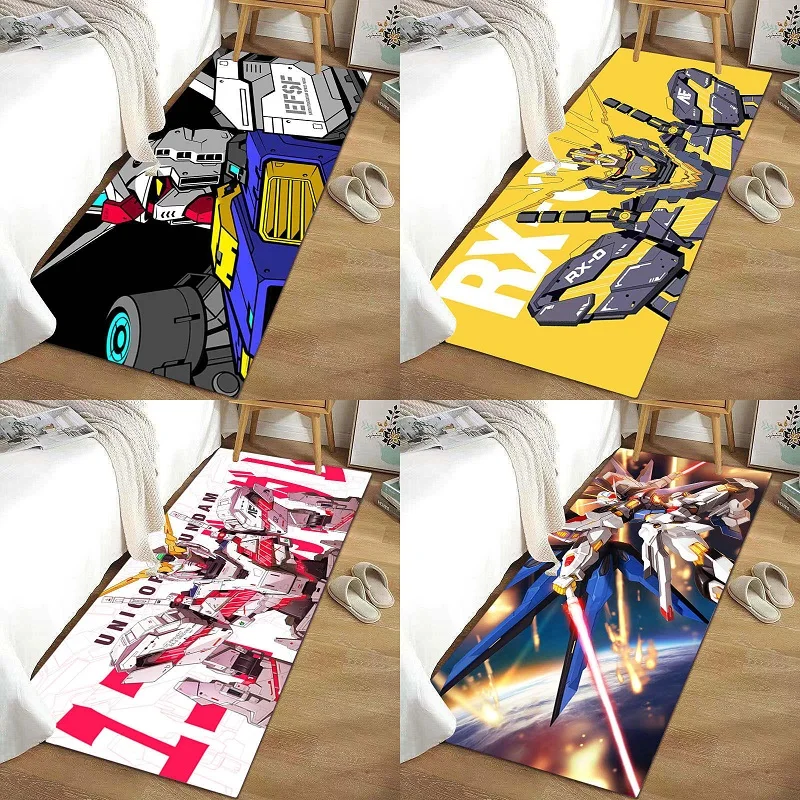 2023 Gundam Carpet Living Room Anime Print Doormat Entrance Door GUNDAM Cushion Bathroom Cartoon Carpets Non-slip Floor Mat Rugs