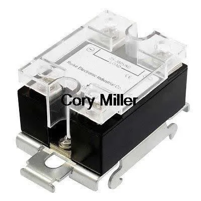 SSR 25A 25-380VAC Output  Solid State Relay Module DIN Rail Mount