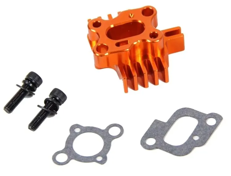 CNC-precisiebewerking van volledig metaal met koellichaam luchtinlaatbasis voor LOSI 5IVE-T DBXL ROVAN KM HPI BAJA 5B 5T 5SC