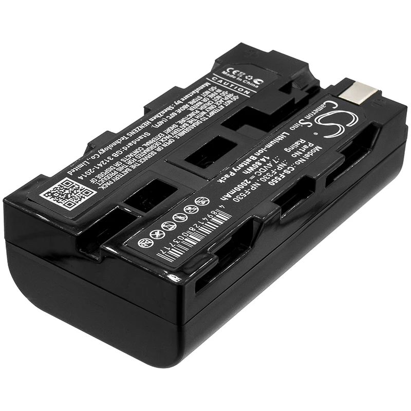 Bateria de câmera de íon-lítio para Fujitsu, 7,4 V, 2.000 mAh, modelos compatíveis: CCD-SC7, CCD-SC9, DCR-TR7000E, CVX-V18NS, GV-A100, GV-A500
