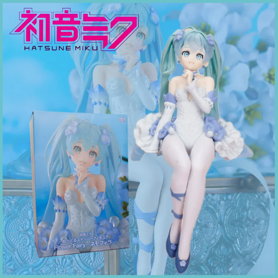 In Stock Hatsune Miku Desktop Cute Action Figure 15cm Flower Fairy Ver. Anime Figurine Kawaii Girl Model Toys Birthday Gifts