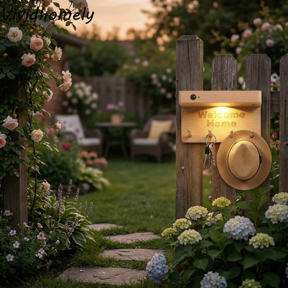 

Настенный светильник с датчиком движения из дерева, чувствительный к движению, с отделкой под натуральное дерево, ночник на батарейках