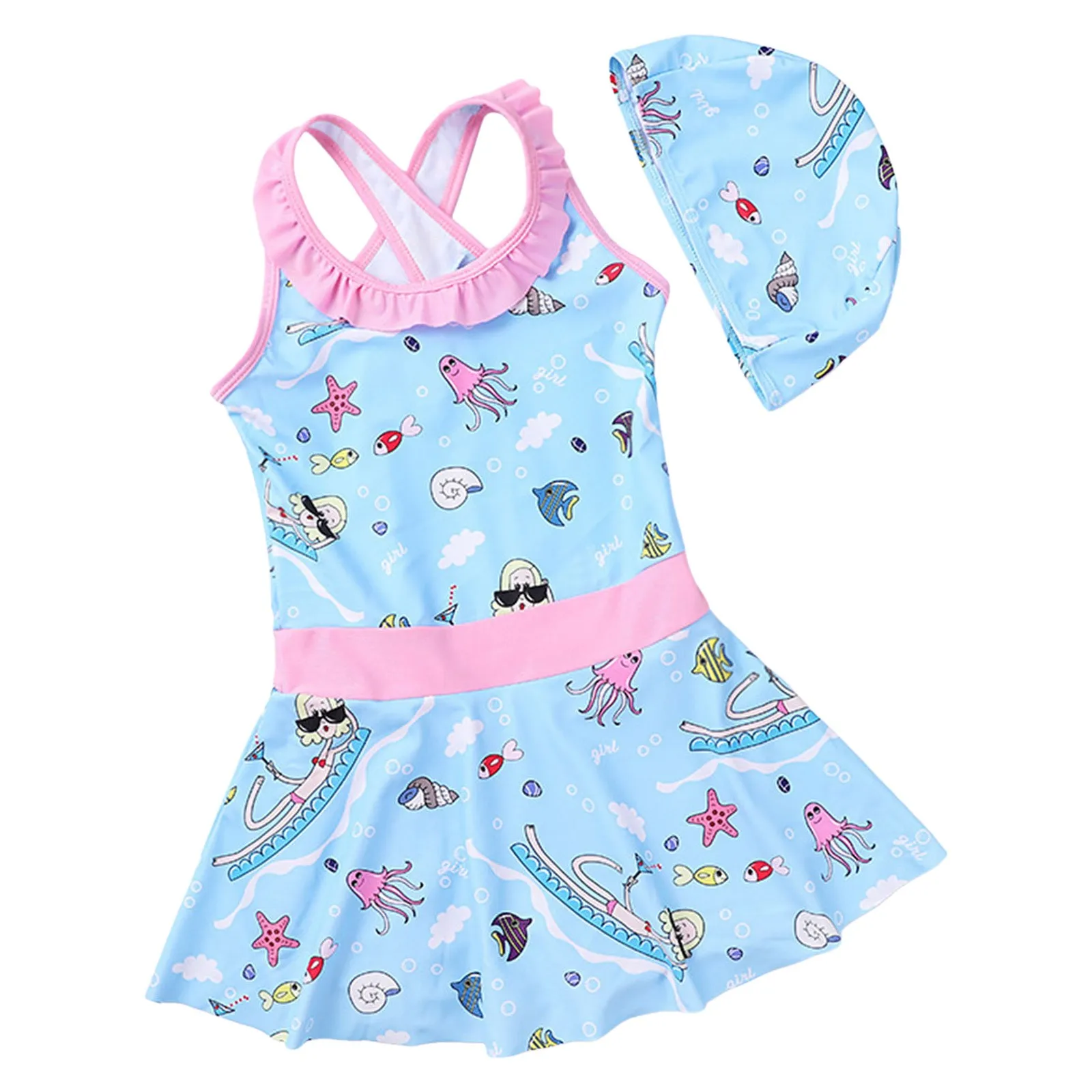 

Cow Suit Baby Toddler Girl Swimsuit Baby Ruffle Swimwear Summer Beach Bathing Suit Girls Dinosaur Swim Suit