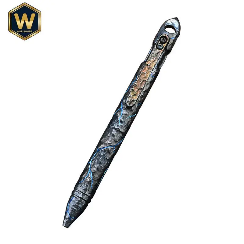 

Тактическая ручка из титанового сплава ручной работы с наконечником из вольфрамовой стали - для самообороны, высококачественная ручка для подписи, EDC