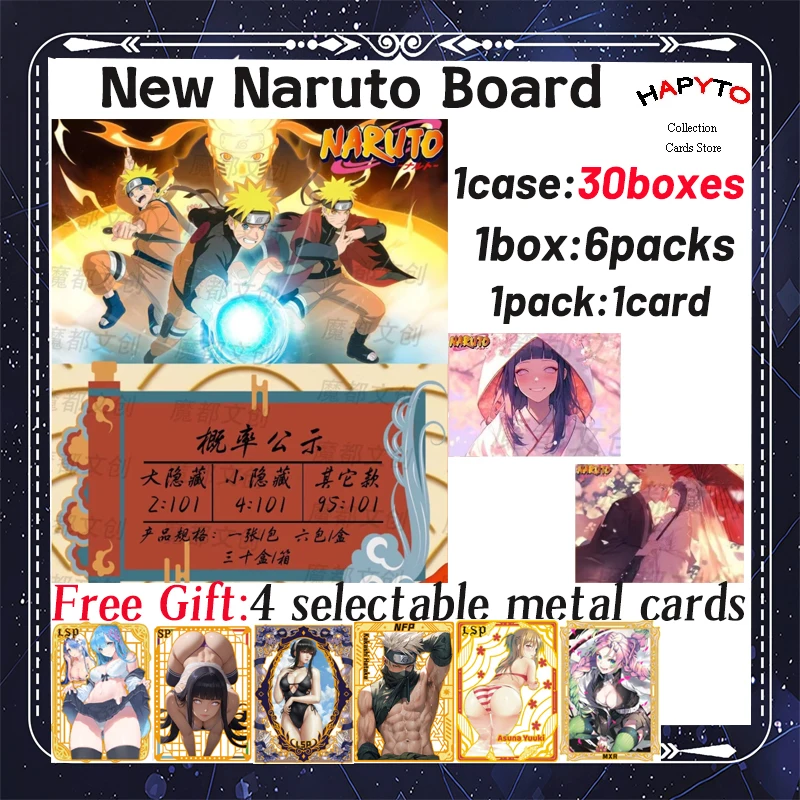 

2024 Newest Naruto Boards Complete Collection Series Collection Cards Fight Chapter Pro Chapter Children Toys Game Cards Gifts