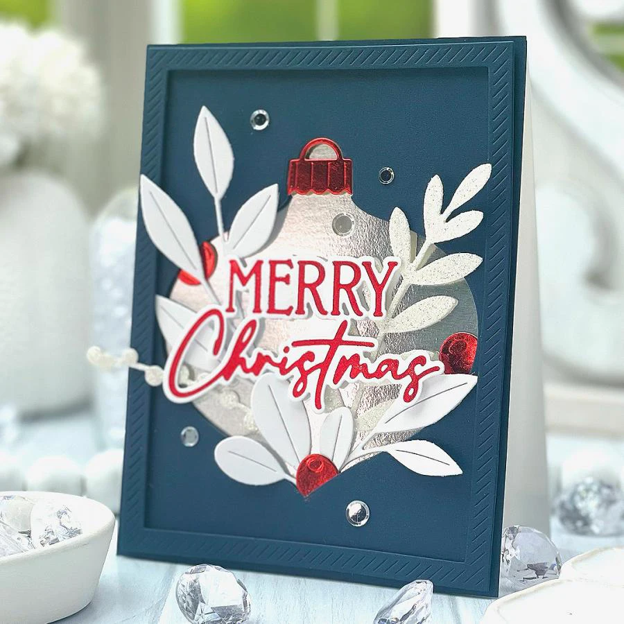 Lucky Goddess Metal Cutting Dies Christmas Sprigs Diy Scrapbooking Photo Album Decorative Embossing Paper Card Crafts