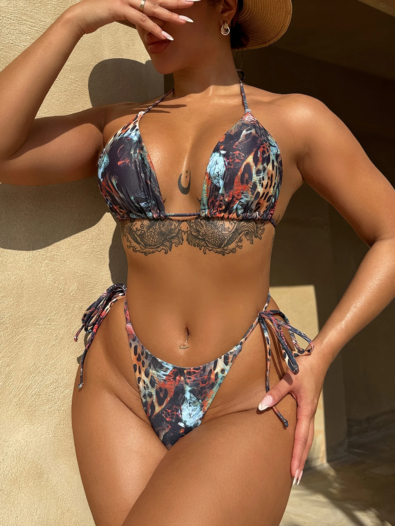 Retro Sexy Bikini Two Piece Swimsuit Women Bikinis Set Tiger Print Swimwear Feminine Beachwear Female Trikini Dropshipping