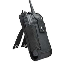 Handheld Radio Holster, Tactical Pouch MOLLE Amateur Radio Nylon Holster Holder for Baofeng Motorola Uniden Cobra Midland Radio