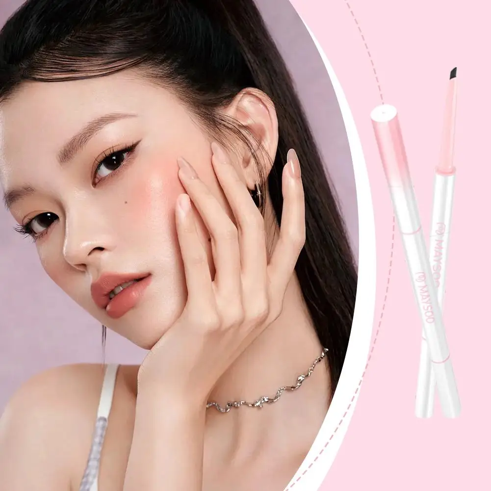 ปากกาอายไลเนอร์ 2 in 1 แบบละเอียดพิเศษ แห้งเร็ว ติดทนนาน สำหรับแต่งตาแบบไล่ไลน์