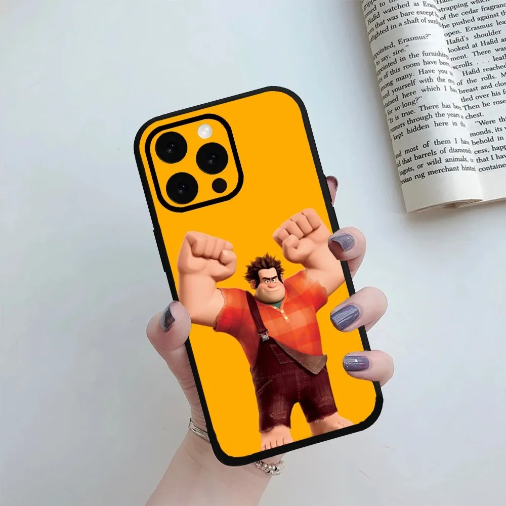 MINISO Disney Wreck-It Ralph  Phone Case For iPhone Mini 11 12 13 14 15 Pro XS Max X Plus SE XR Shell