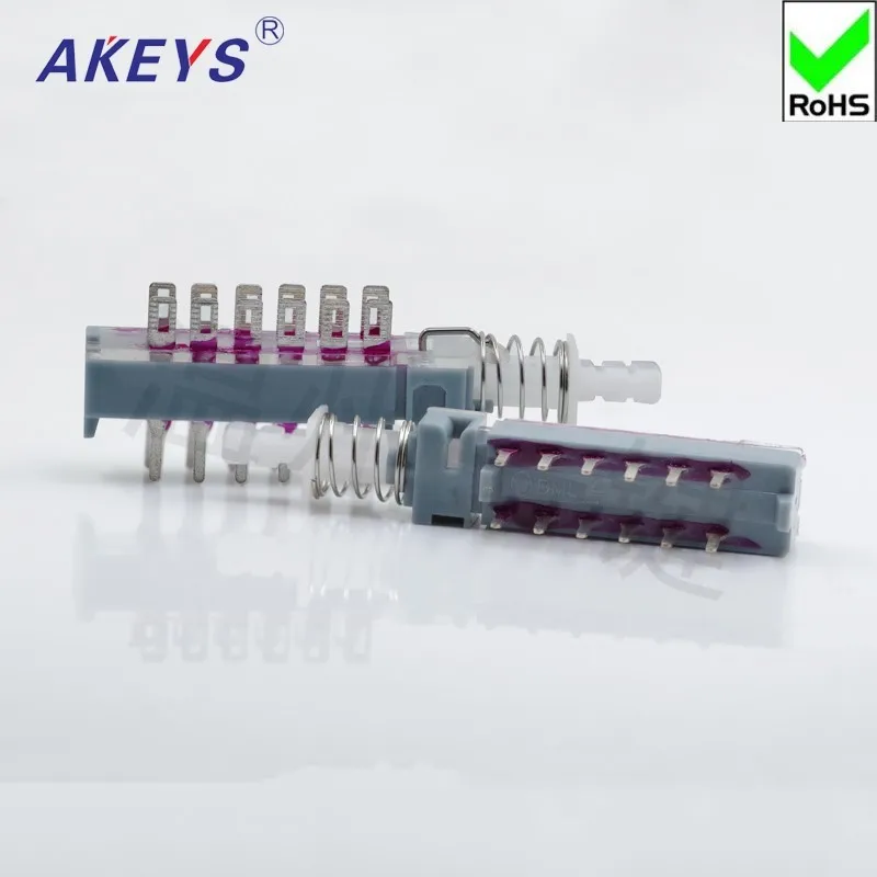 10PCS PBS-42H25 high-end straight key switch 12-pin lock interlock without bracket hole