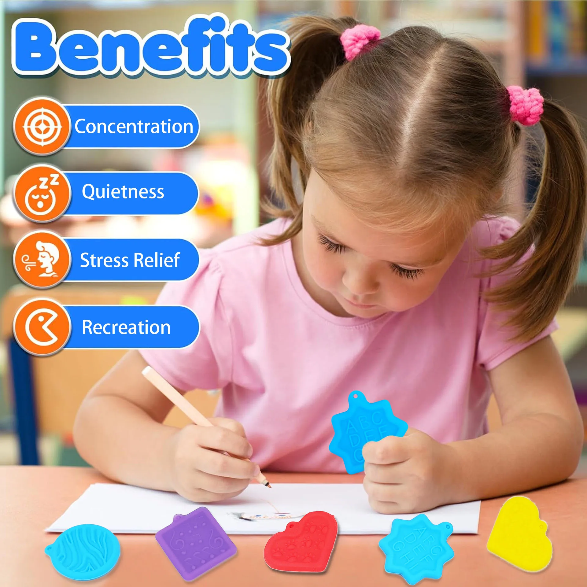 5Pcs Sorgen Stein Zappeln Spielzeug Strukturierte Weiche Sorgen Stein Sensorischen Spielzeug Für Autismus Kinder Beruhigende Stress Spielzeug Für Student Angst relief