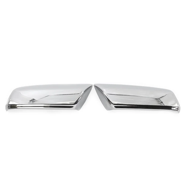 

1Pair Car Rearview Mirror Cover For GMC Silverado 2014-2018 Side Door Reversing Mirror Shell Silver Plating Parts-ABQF