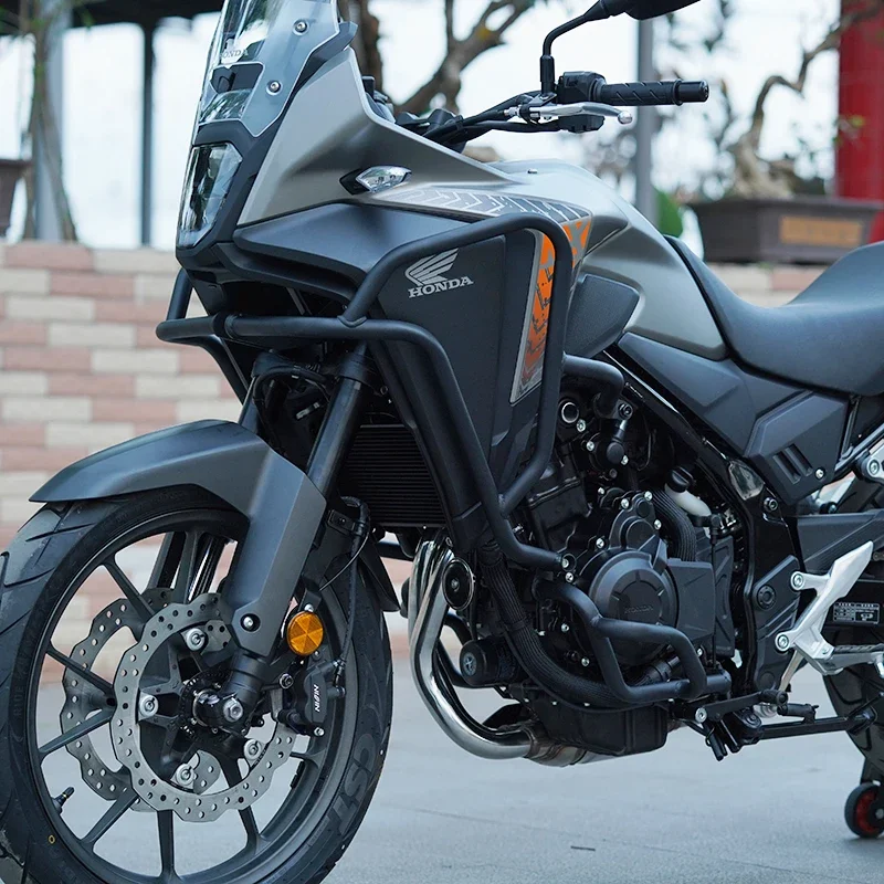 

Подходит для Honda cb400x, модифицированный бампер NX400, полностью закрытая защита локомотива, верхние и нижние противоударные планки