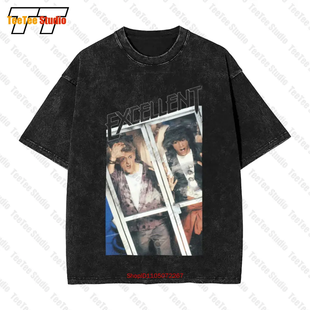 

Винтажная футболка большого размера с потертостями Excellent Bill And Ted COVG