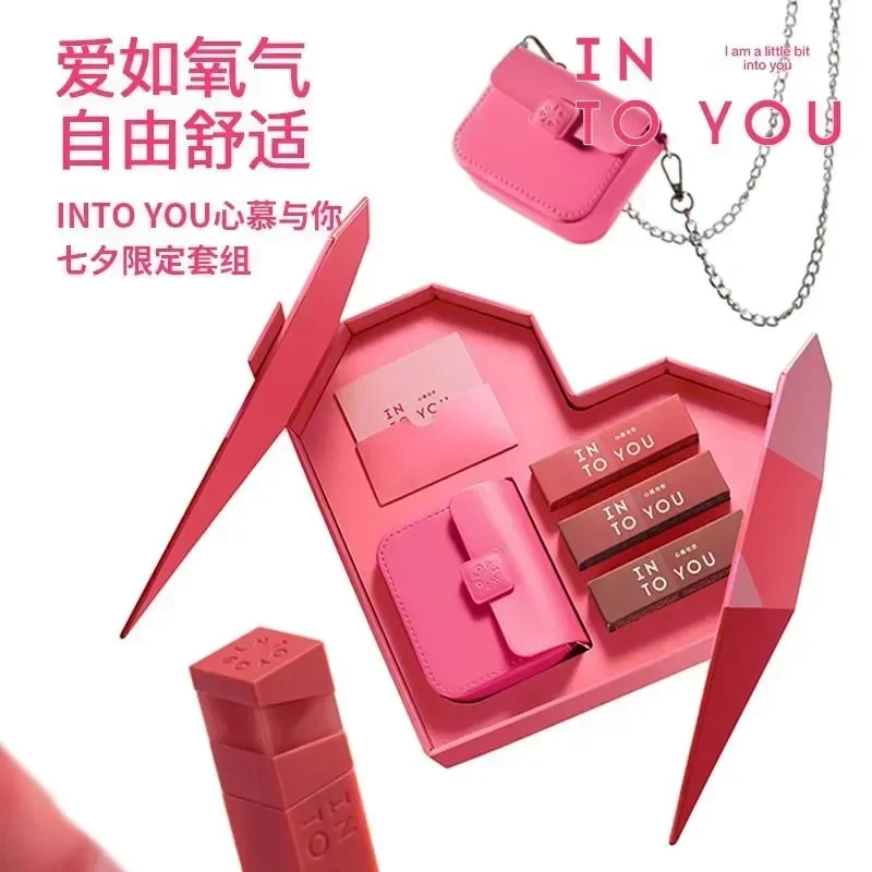 INTOYOU Limitierte Version Lippenstift-Geschenkset, samtmatter Lippenstift, seidig glättend, langlebig, wasserfest, Korea-Make-up-Kosmetik