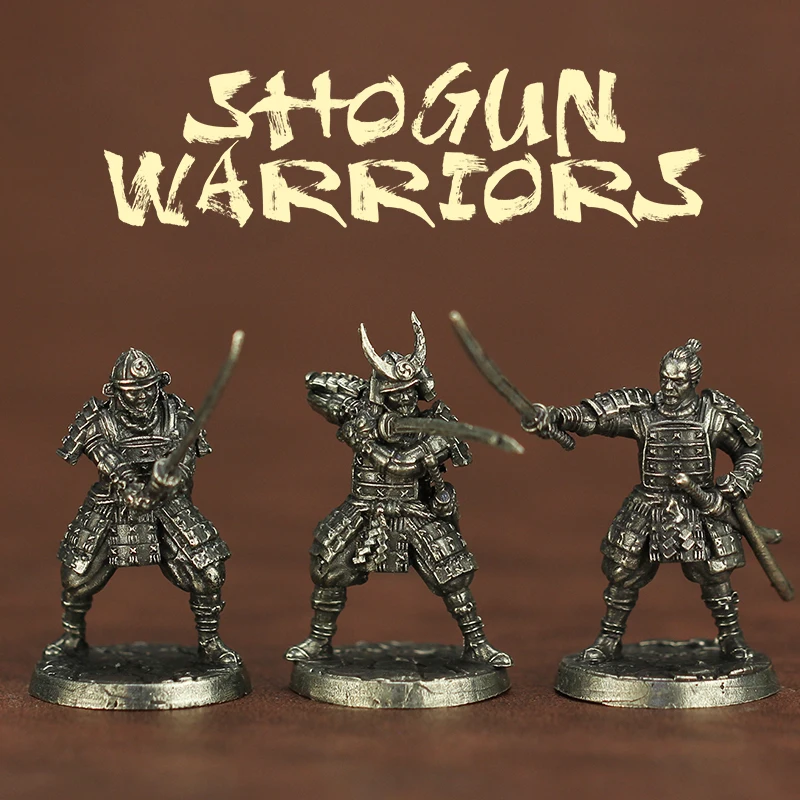 Metalen Miniatuur Ornament Accessoires De Shofu Samurai Ninja Actiefiguren Oude Soldaten Model Speelgoed Bordspel Stukken Geschenken