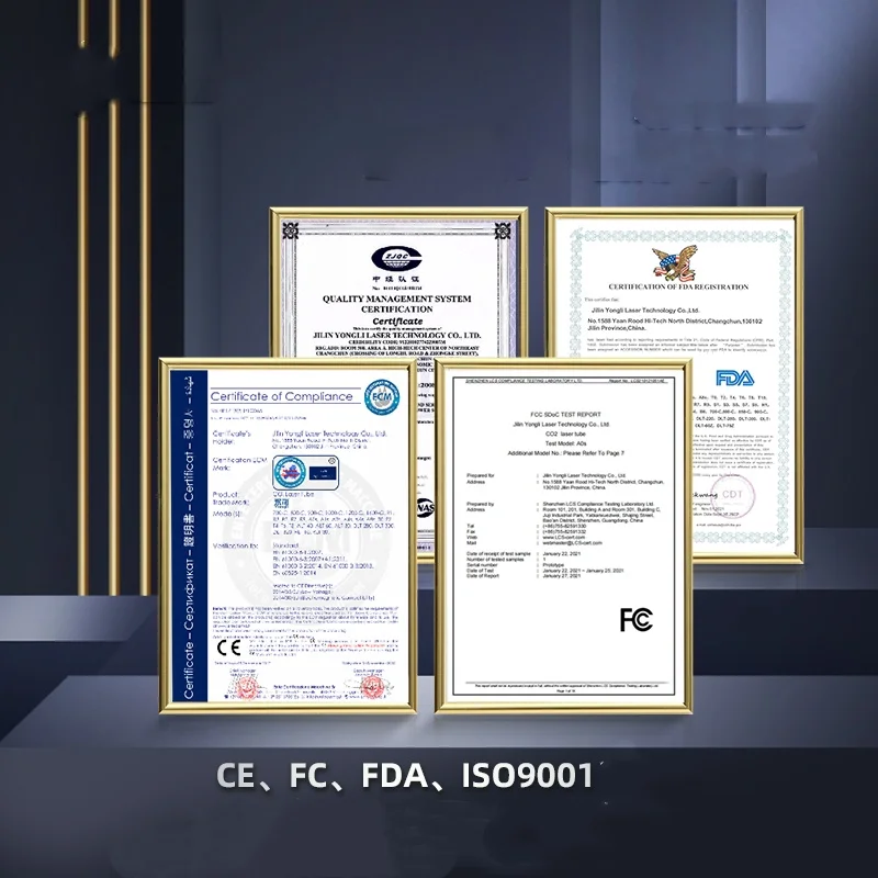 Bluetimes 65W/80W/100W CO2 Laser Tube Yongli R1/R3 Glass Lamp For DIY Laser Engraving and Cutting Machines Safety Packaging