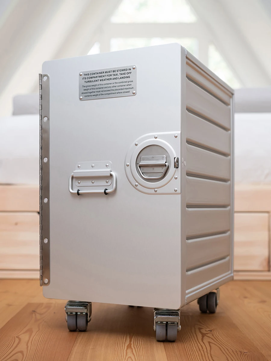 

Outdoor Aluminum Alloy Storage Box Nightstand Der Air Travel Storage Case Organizer Cabinet Document Cabinet Handheld