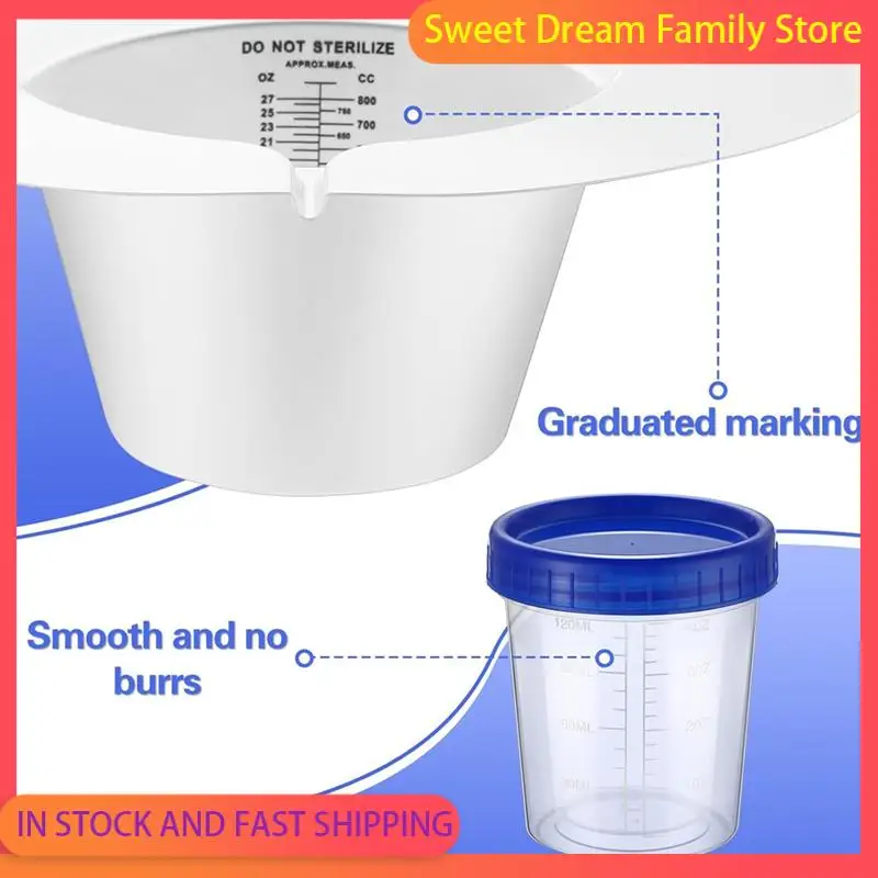 SDFC-30 Pcs Urine Collection Hat Caps For Toilet Sets Including 10 Urine Collector, 10 Sample Cup Containers, 10 Stickers