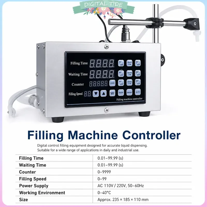 GFK-280 Liquid Filling Machine Automatic Bottle Filler Cosmetic Oil Filling Machine for Oil
