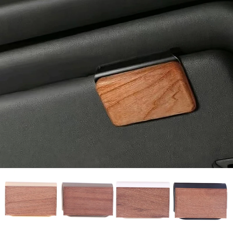 Car Air Freshener Wooden Deodorizer Vehicle Odor Remover Auto Scent Diffuser Long-Lasting Car Freshening Amber Scent Refill