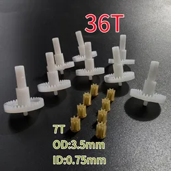 New Version E88 LS E525 Gears Set 36T 7T Rc Drone Accessories Bearings Gear Spare Parts