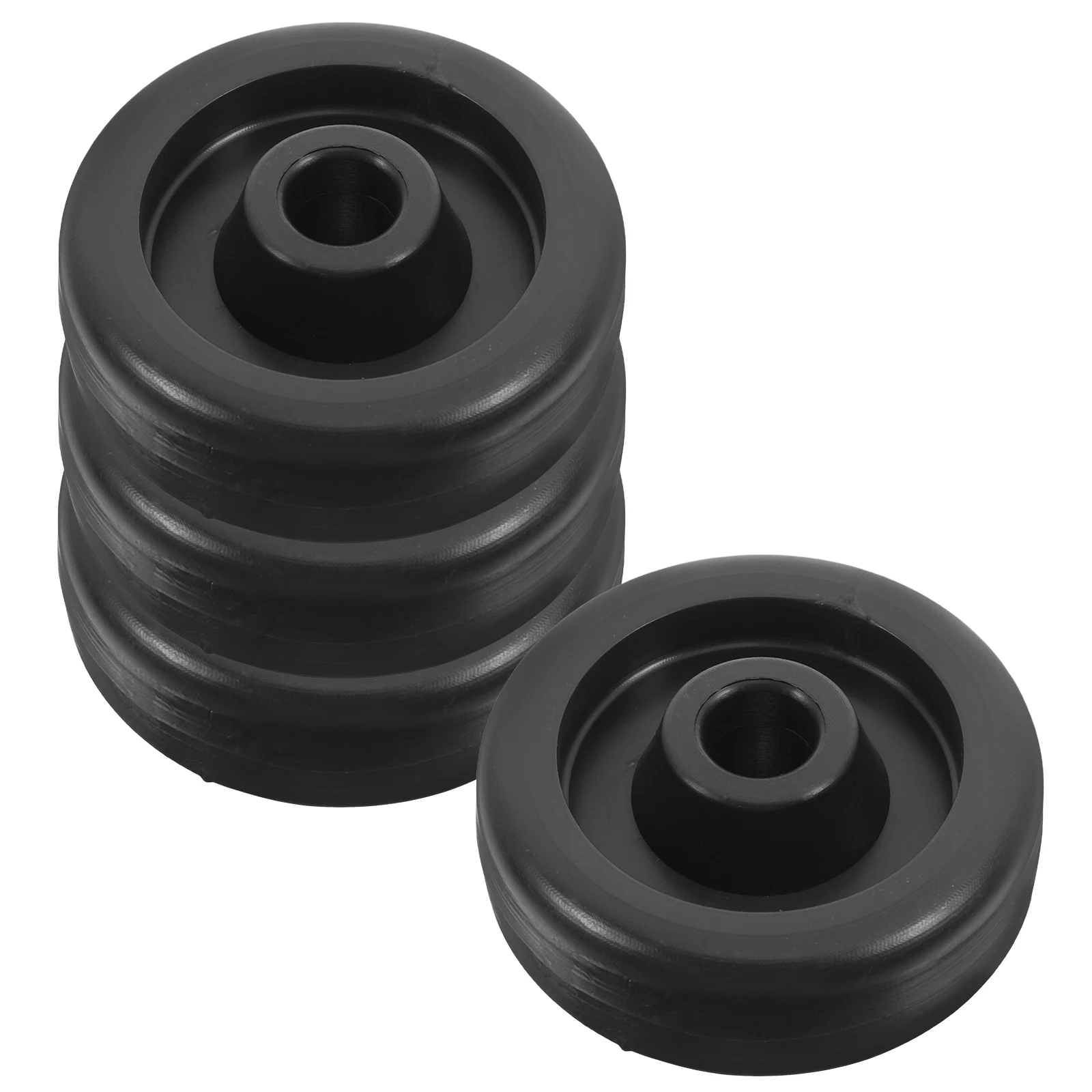 

4pcs Roller Wheels Equipment Attachments Gym Spare Parts Mobility Storage Supports For Treadmills Bikes