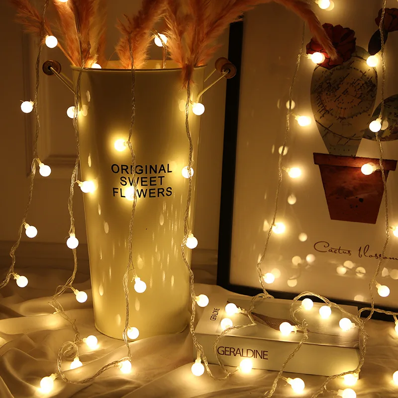 LED Christmas flashing battery-powered string wedding and holiday lights