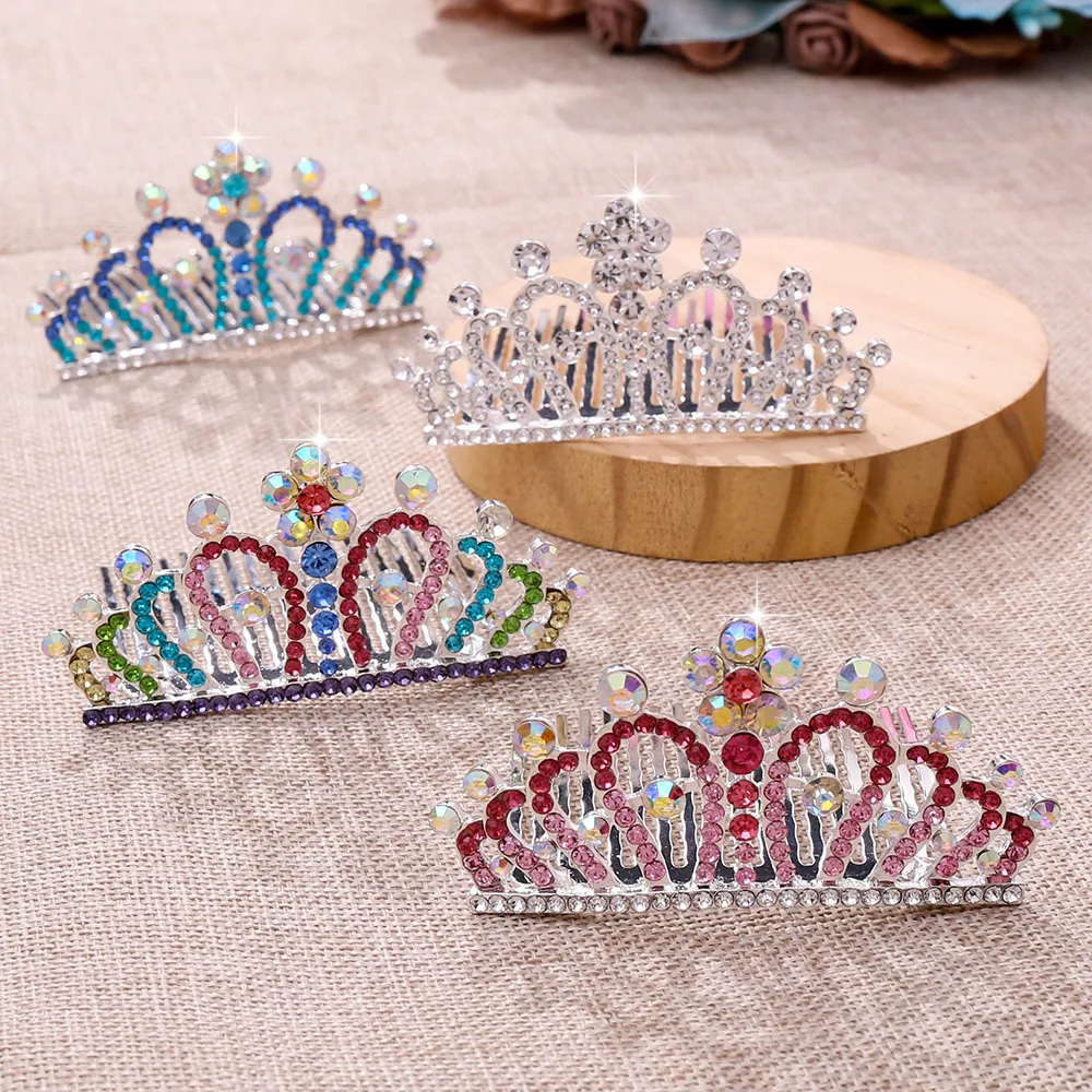 A Children's Crown Headpiece, Suitable for Baby and Little Girl Birthday Performances, Princess Crown Hair Accessory