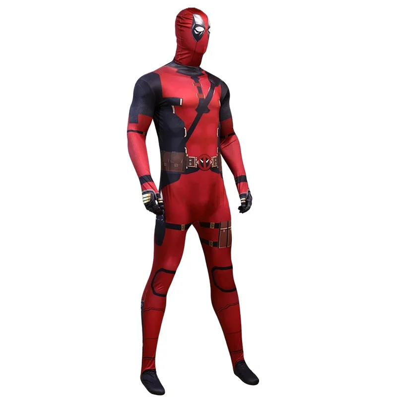 Wolverine Deadpool Marvel Superhero Kids Adults Costumes Zentai Bodysuits 3D Style Movie Character Cosplay Clothes with Capes