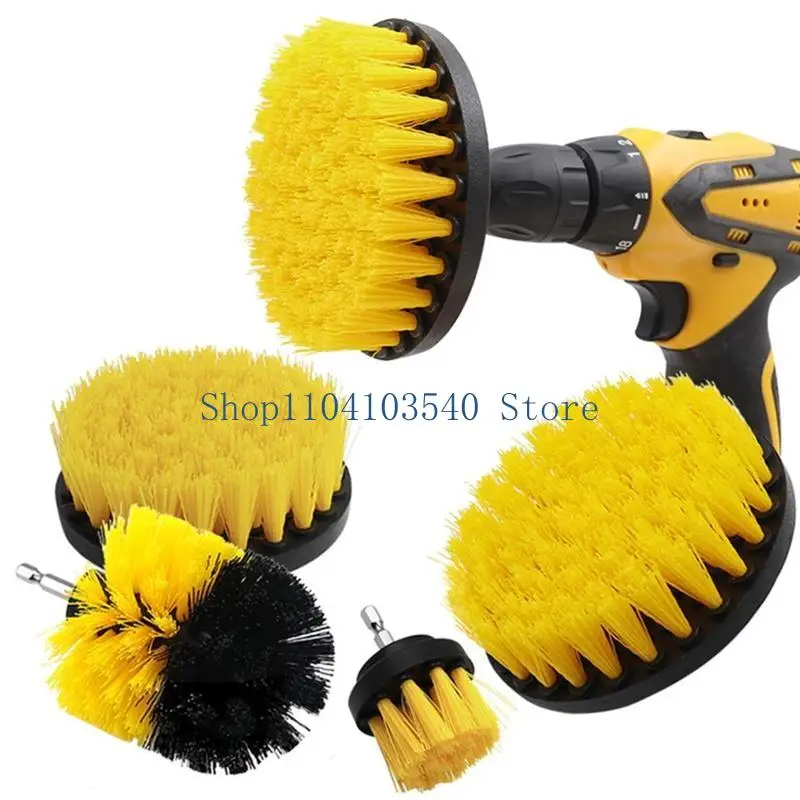 

02DC Round Plastic Scrubber Brushes Electric Drill Brush for Car Bathroom Surface