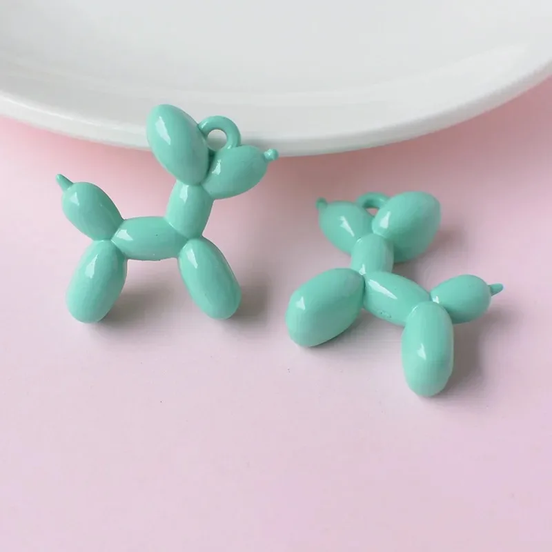 10 Stück Cartoon Ballonhund Harz-Tieranhänger für Halsketten, Armbänder, Schlüsselanhänger, DIY Schmuckherstellung Zubehör – Detail 3