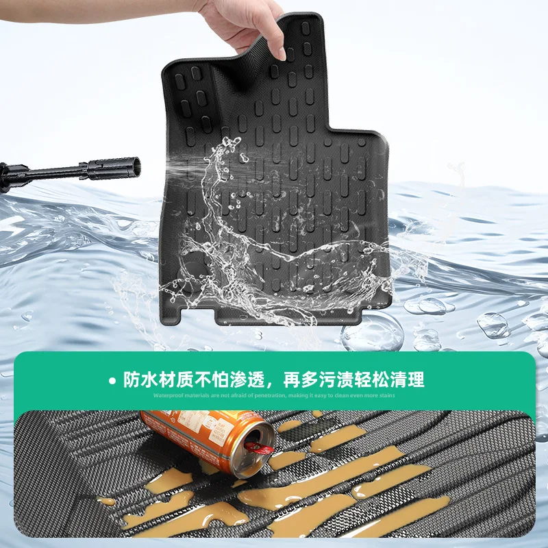 Suitable for 23 smart wizard 3 environmentally friendly car special floor mat TPE trunk pad seat back pad
