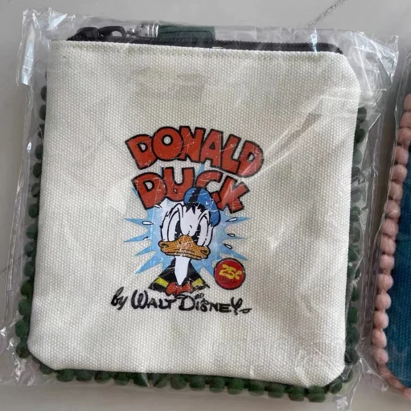 Disney Donald Duck New Women's Coin Purse Fashion Large Capacity Storage Bag Luxury Brand High Quality Canvas Zipper Coin Purse