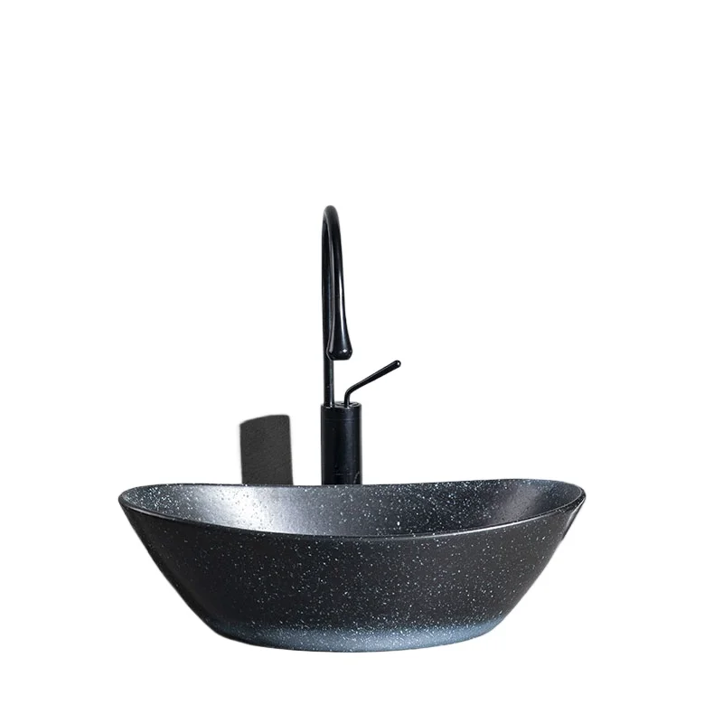 

Black ceramic sink, basin, balcony, washbasin, upper basin, bathroom, sink for home use